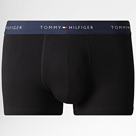 Tommy Hilfiger - Lot De 3 Boxers 3890 Noir Vert Kaki Beige Bleu Marine