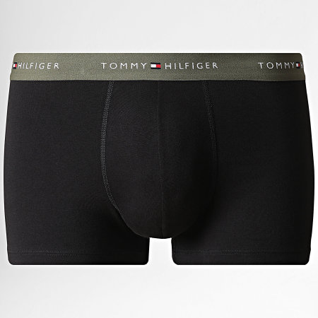 Tommy Hilfiger - Lot De 3 Boxers 3890 Noir Vert Kaki Beige Bleu Marine