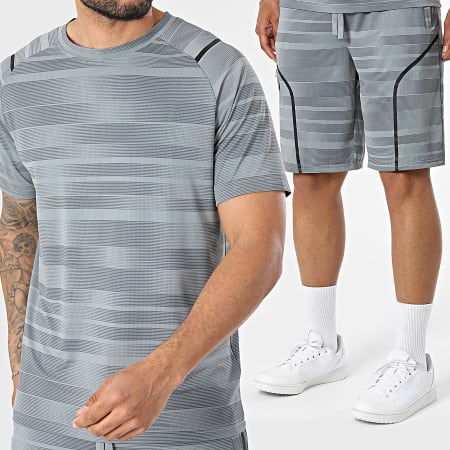 Classic Series - Ensemble Tee Shirt Et Short Jogging 037 Gris Anthracite