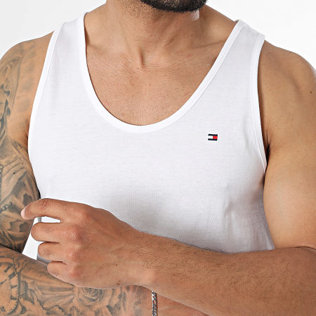 Tommy Hilfiger - Pack de 3 Tops 3867 Branco Bege Cinza