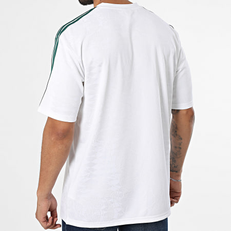 Adidas Originals - Maillot Col V A Bandes Jersey KD6629 Blanc