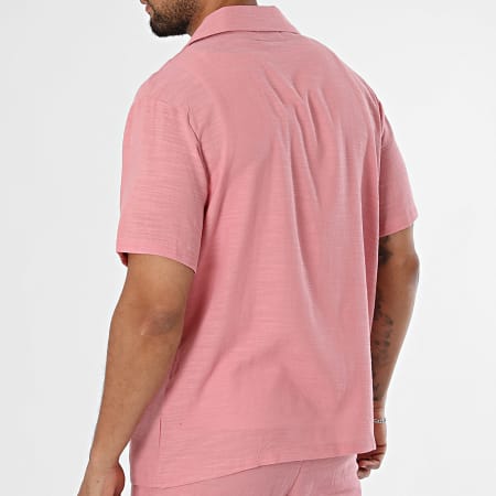 Frilivin - Ensemble Chemise Manches Courtes Et Short Jogging 02Q Rose