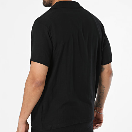 Frilivin - Ensemble Chemise Manches Courtes Et Short Jogging 02Q Noir