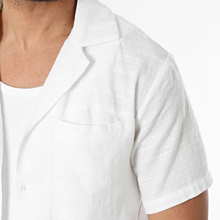 Frilivin - Ensemble Chemise Manches Courtes Et Short Jogging 02Q Blanc