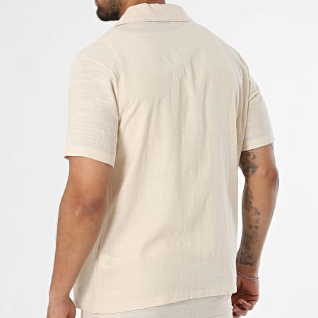 Frilivin - Conjunto Camisa Manga Curta E Calção De Treino 02Q Bege