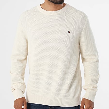 Tommy Hilfiger - Pull Seasonal Structure Crew Neck 2799 Beige