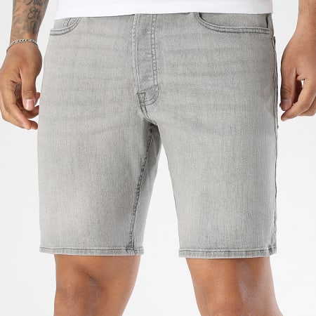 Jack And Jones - Lot De 3 Shorts Jean Regular Fit Rick Original Blanc Gris Bleu Denim