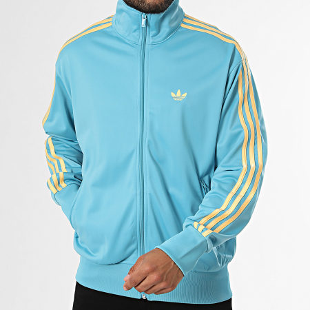 Adidas Originals - Veste Zippée A Bandes Firebird KE1642 Bleu Clair