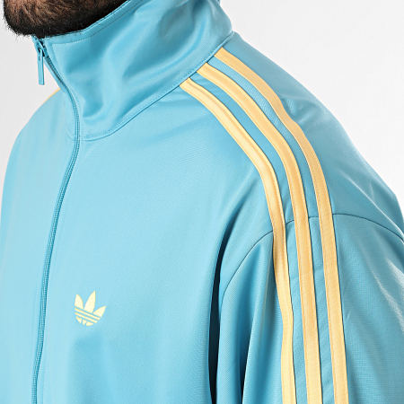 Adidas Originals - Veste Zippée A Bandes Firebird KE1642 Bleu Clair