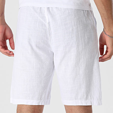 Frilivin - Short Effet Lin 516 Blanc