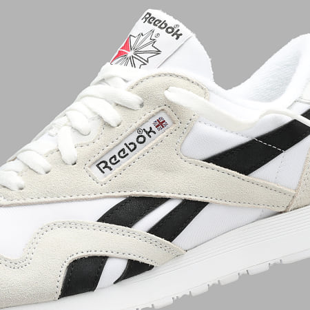 Reebok - Sneakers Classic Nylon Wit Beige Zwart Exclusief Ryses