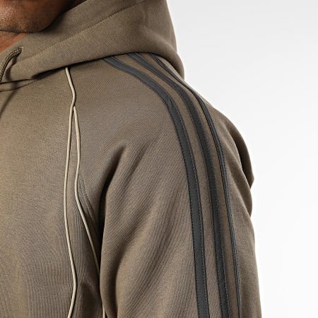 Adidas Sportswear - Sweat Capuche A Bandes Teamgeist KD5881 Marron