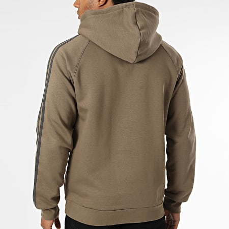 Adidas Sportswear - Sweat Capuche A Bandes Teamgeist KD5881 Marron