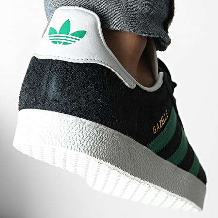 Adidas Originals - Sneakers Gazelle HQ9186 Core Black Bold Green Footwear  White - Ryses