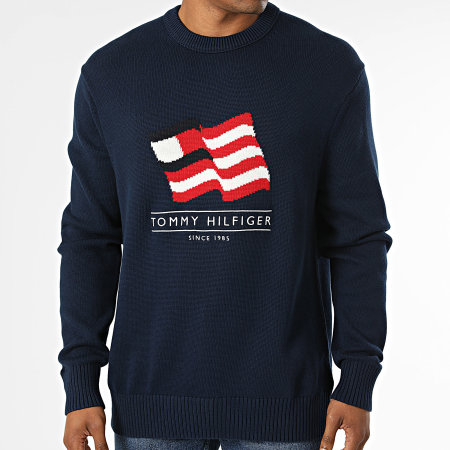 Tommy Hilfiger - Pull 3386 Bleu Marine