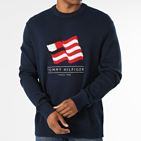 Tommy Hilfiger - Pull 3386 Bleu Marine