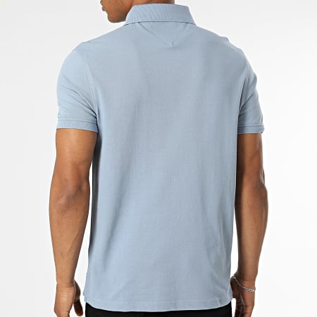 Tommy Hilfiger - Polo Manches Courtes Regular Fit 1985 7770 Bleu Clair