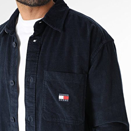 Tommy Jeans - Surchemise Oversize Brick Corduroy 1698 Bleu Marine