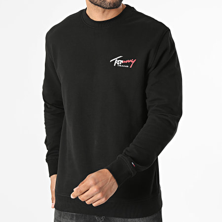 Tommy Jeans - Sweat Crewneck Regular Fit Entry Sign 3116 Noir