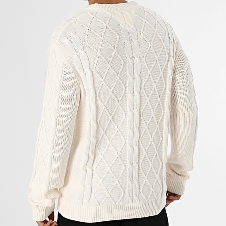 Tommy Jeans - Pull Regular Fit Cable Knit 3405 Beige Clair