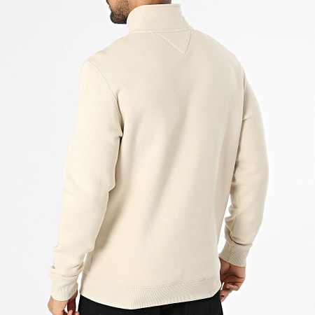 Tommy Jeans - Sweat Col Montant Zippée Regular Fit 0339 Beige