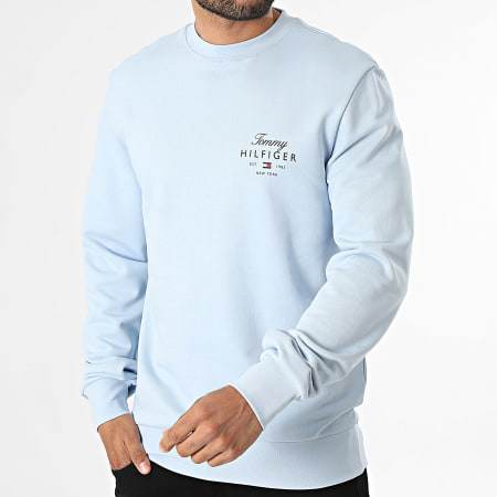 Tommy Hilfiger - Sweat Crewneck Script Stack 3218 Bleu Clair