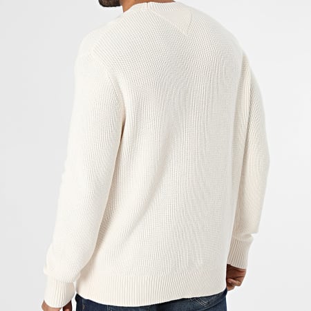 Tommy Jeans - Pull Regular Fit Badge 0923 Beige Clair