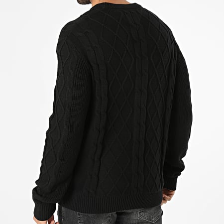 Tommy Jeans - Pull Regular Fit Cable Knit 3405 Noir