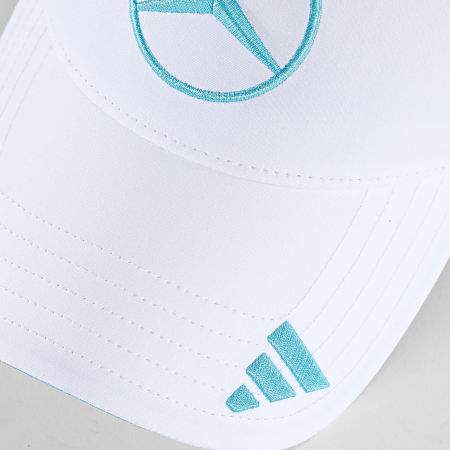 Adidas Sportswear - Casquette Mercedes AMG Mercedes F1 Team George Russell KE8303 Blanc Bleu Clair