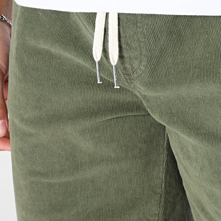 Classic Series - Short Velours Côtelé Regular Fit Joey Vert Kaki