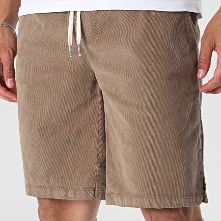 Classic Series - Short Velours Côtelé Regular Fit Joey Marron