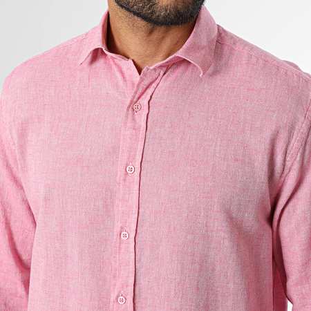 Classic Series - Chemise Manches Longues Regular Fit 810 Rose Chiné