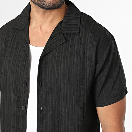 Classic Series - Ensemble Chemise Manches Courtes Et Short Texturé R70 Noir