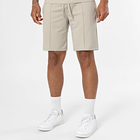 Frilivin - Ensemble Tee Shirt Et Short Jogging 201 Beige