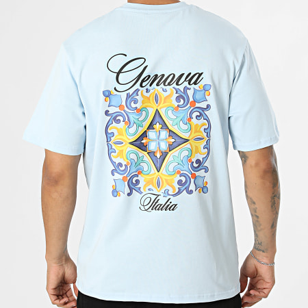 Frilivin - Tee Shirt Genova Bleu Clair