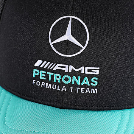 Adidas Sportswear - Casquette Trucker AMG Mercedes DNA KS8856 Noir Turquoise