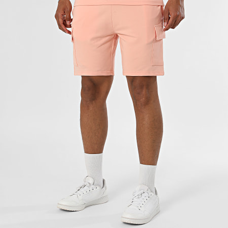 Classic Series - Ensemble Tee Shirt Et Short Cargo Tank Rose Clair