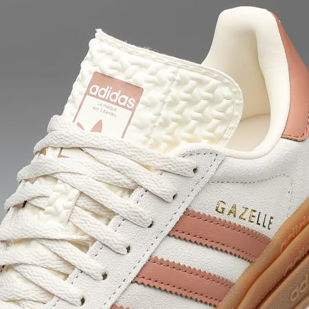Adidas Originals - Baskets Femme Gazelle Bold J KI4707 Cream White Clay Strata Gold Metallic