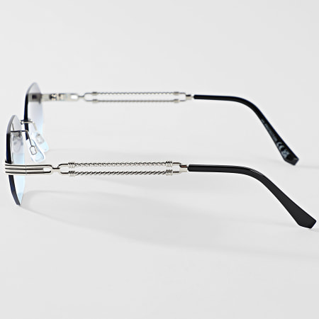 Classic Series - Lunettes De Soleil 896 Noir Bleu Argenté Dégradé
