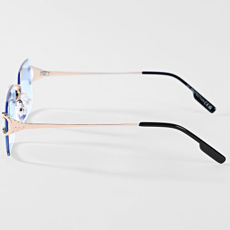 Classic Series - Lunettes De Soleil 844 Bleu Clair Doré