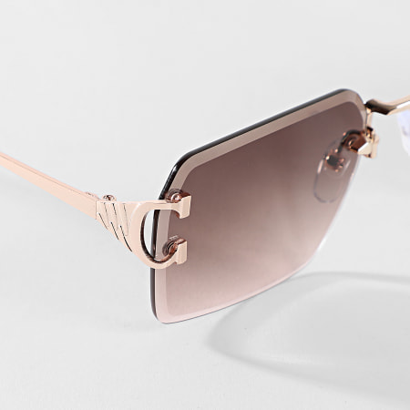 Classic Series - Lunettes De Soleil 844 Marron Doré