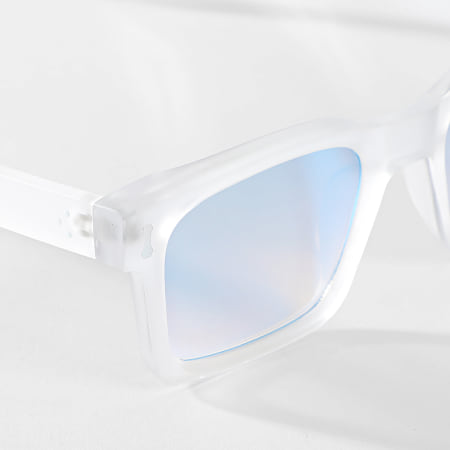 Classic Series - Lunettes De Soleil 890 Blanc Bleu Clair