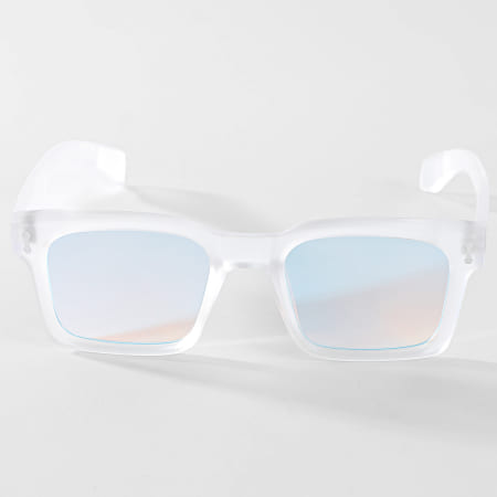 Classic Series - Lunettes De Soleil 890 Blanc Bleu Clair