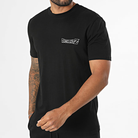 Dragon Ball Z - Ensemble Tee Shirt Et Short Jogging Bootleg Noir ...