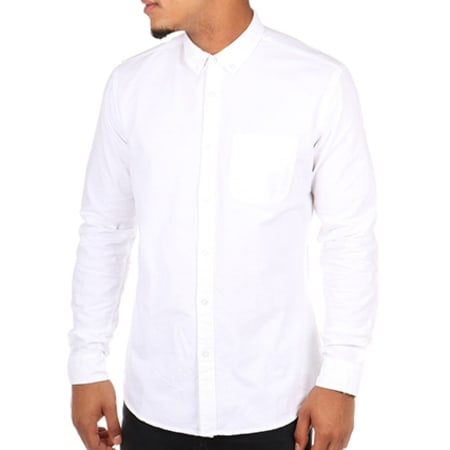 Tiffosi - Chemise Manches Longues Tommy Blanc