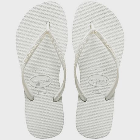Havaianas - Chanclas de mujer Slim Blanco
