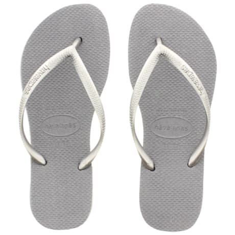 Havaianas - Chanclas de mujer Slim Gris Acero