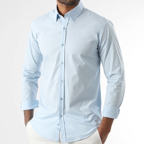 LBO - Camisa de manga larga slim fit 294 azul claro