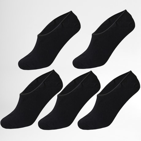 Jack And Jones - Lote de 5 Pares de Calcetines Multi Sport Negro