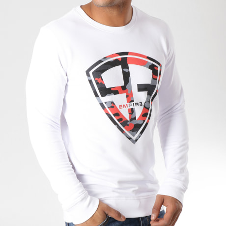 93 Empire - Sweat Crewneck 93 Empire Camo Blanc Noir Rouge